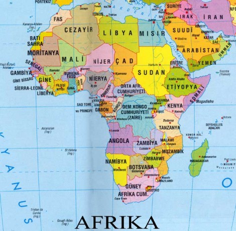 Globe  on Afrika Siyasi Haritas