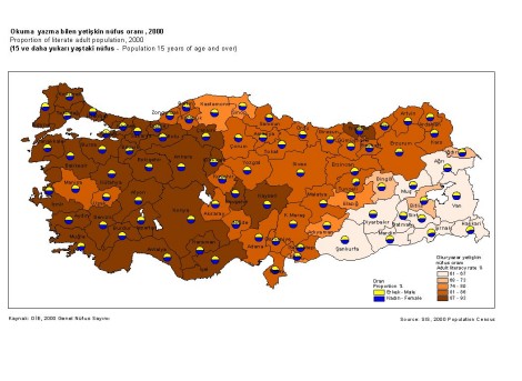 Nüfus Yoğunluğu Haritası