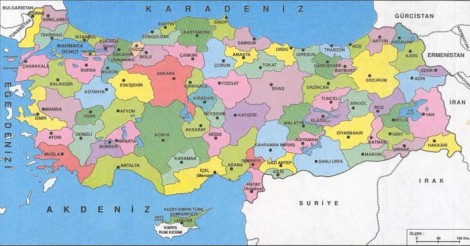 Türkiye Siyasi Haritası 3