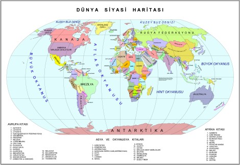 Dünya Siyasi Haritası